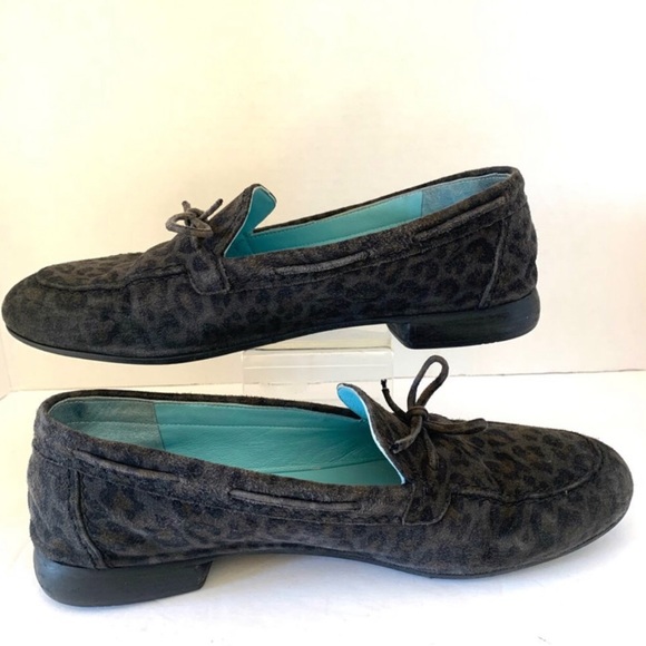 Thierry Rabotin leopard loafers. Suede leather Dark olive. - Picture 6 of 7